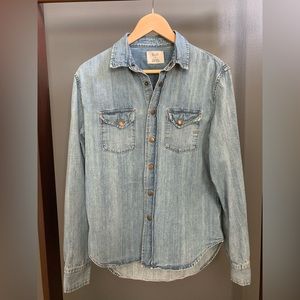 Billy Reid - Shoals Denim Shirt, Made in the USA, Size Small